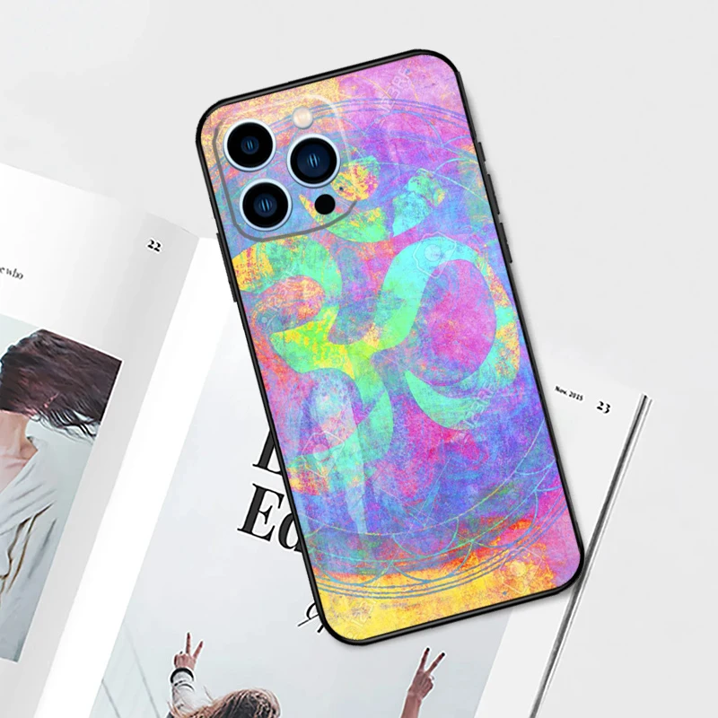 Фото Чехол Yoga Om Namaste Mandala Design для iPhone 17 Pro Max 14 13 12 11 15 16 Pro Max mini 16 Plus 16e 17 Air Phone Cover №5