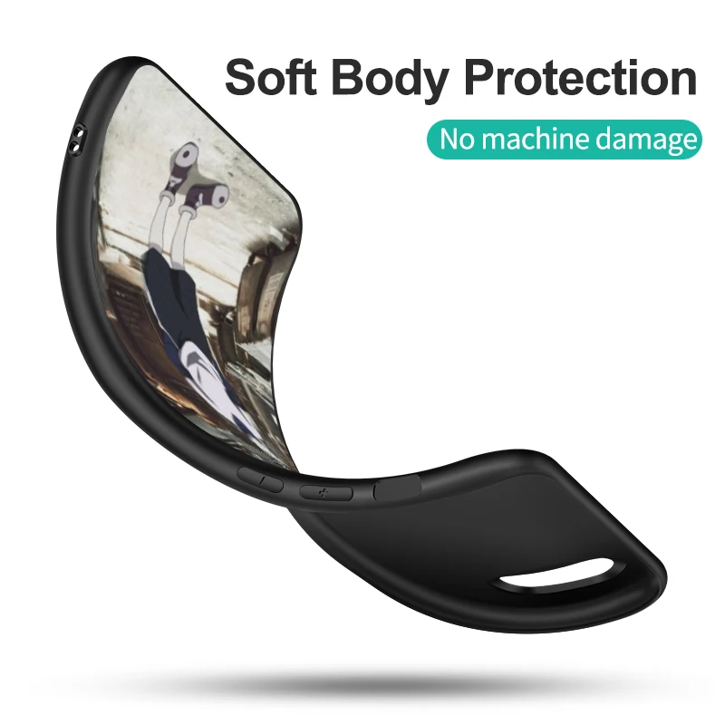 Фото Черный чехол ТПУ для ZTE blade A3 A5 A7 2019 2020 A31 A51 A71 A7S V2020 L210 L8 smart vita 2022 v30 Killua hunter X №4