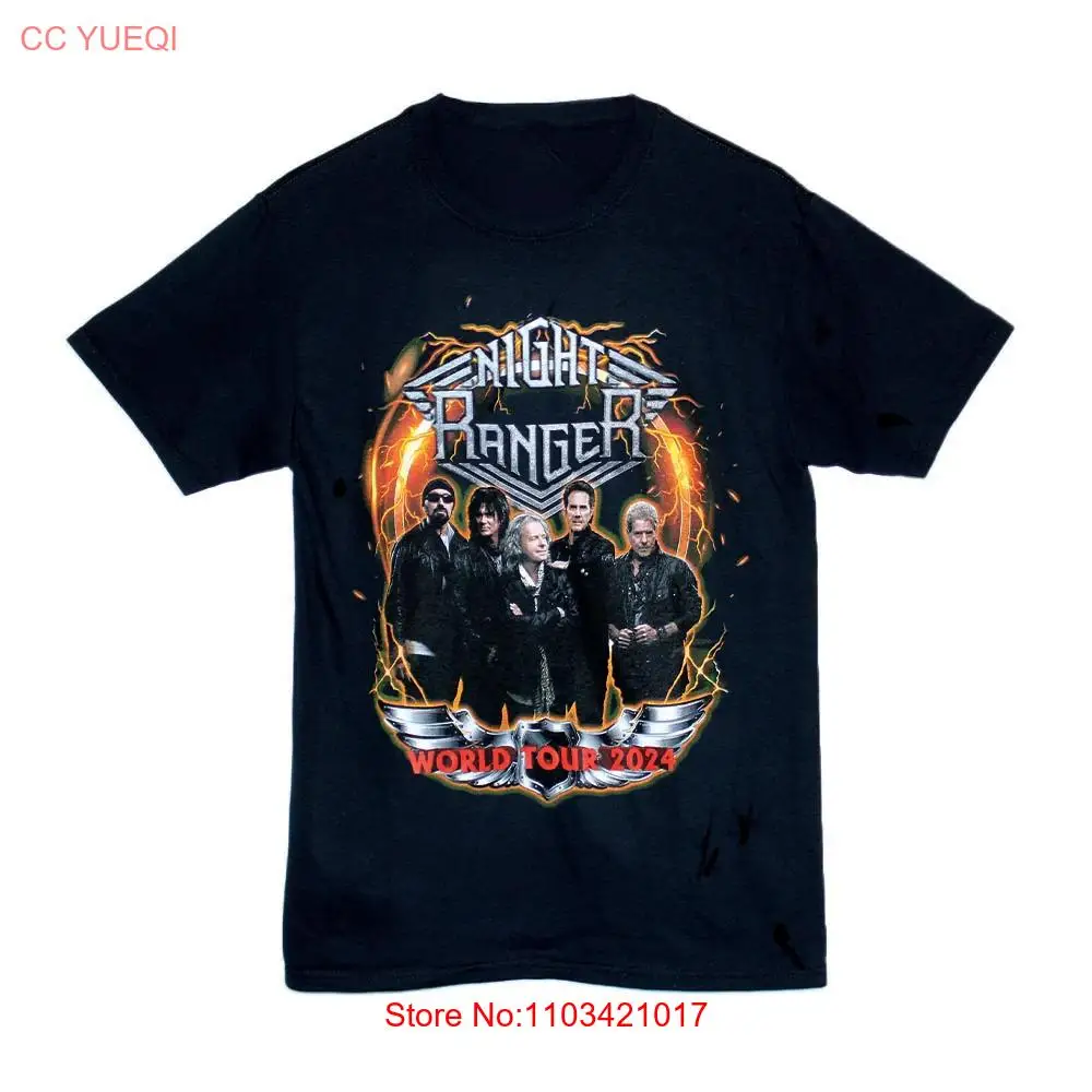 2024 футболка с надписью «World Tour», футболка из хлопка с надписью «Night Ranger», модель SG179