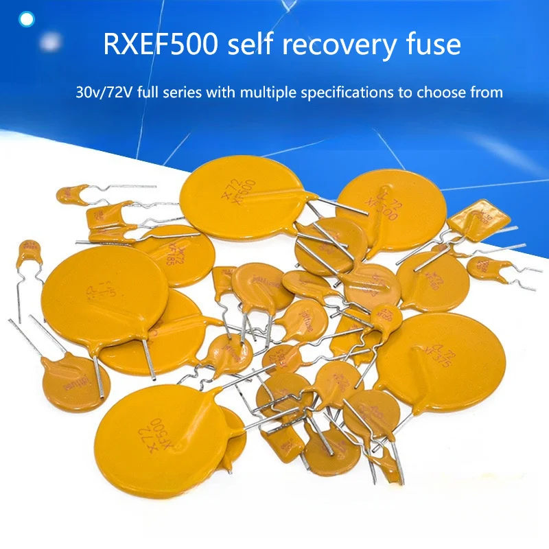 5 шт. RXEF500 72 В 5A 1/2/3/4/5/6/7/8/9 полная серия самовосстанавливающиеся предохранители оригинальные оригинальные Электронные аксессуары и принадлежности