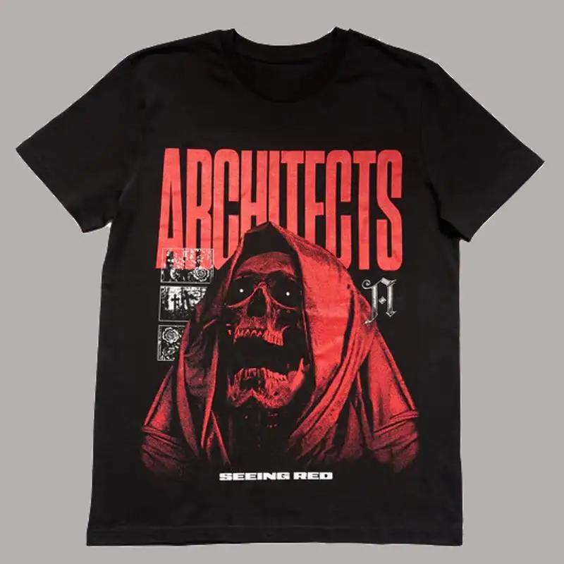 Seeing Red Album Architects Band Music Черная футболка всех размеров для взрослых