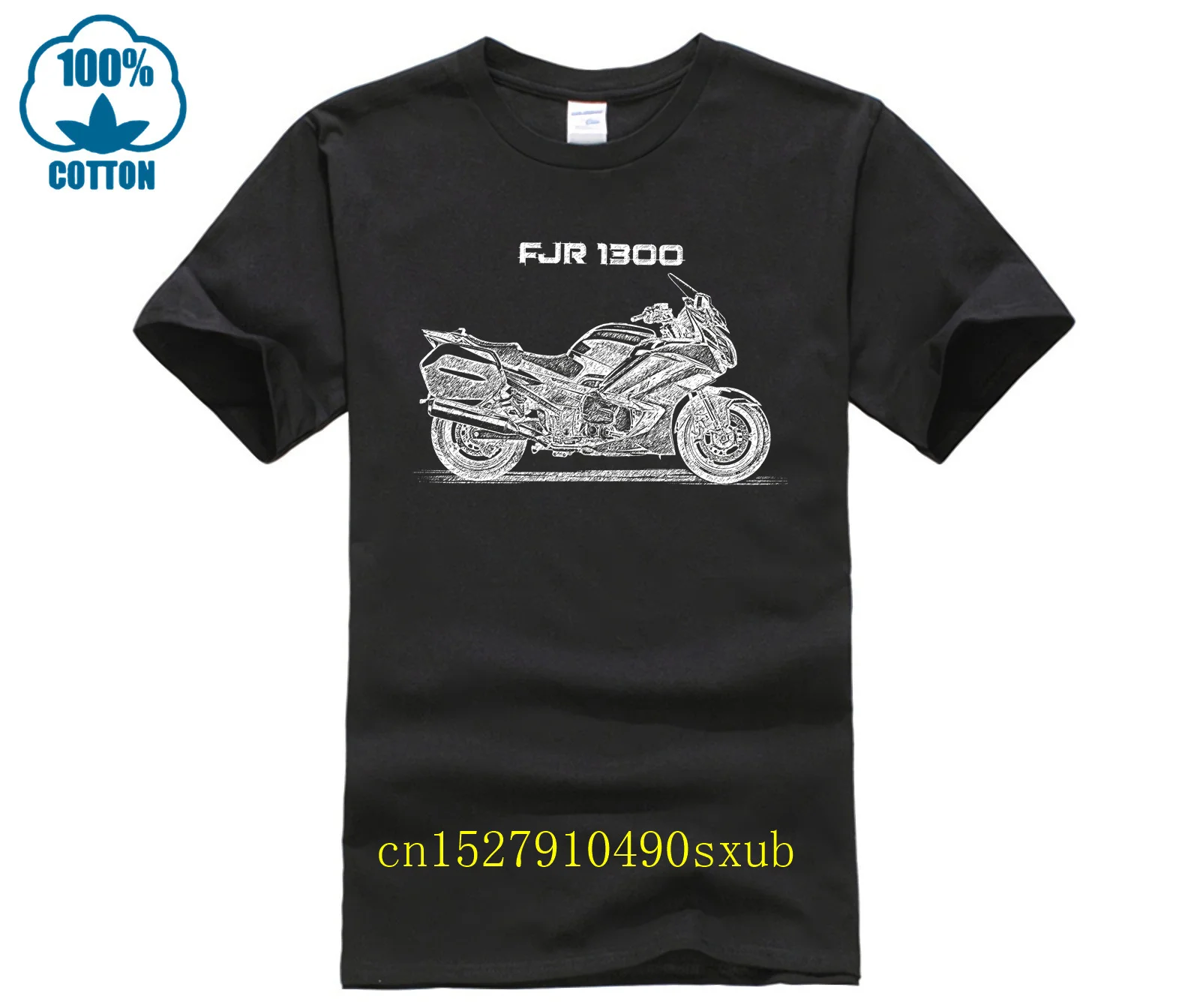 Подарок мотоциклисти koszulka z Fjr 1300, повседневная свободная летняя футболка с круглым вырезом для мужчин