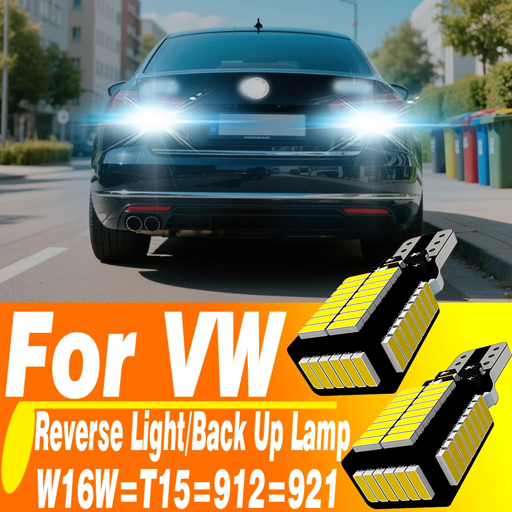 2 шт. W16W T15 921 светодиодный Canbus лампа заднего хода резервная лампа для VW Passat B7 Golf Sharan Touareg Touran Beetle EOS CC B7 загрузка
