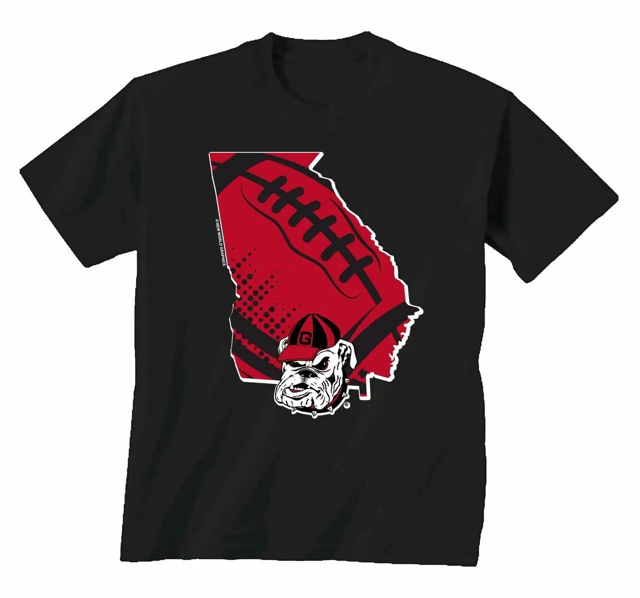 Футболка New World s Uga State Calcio Manica Corta