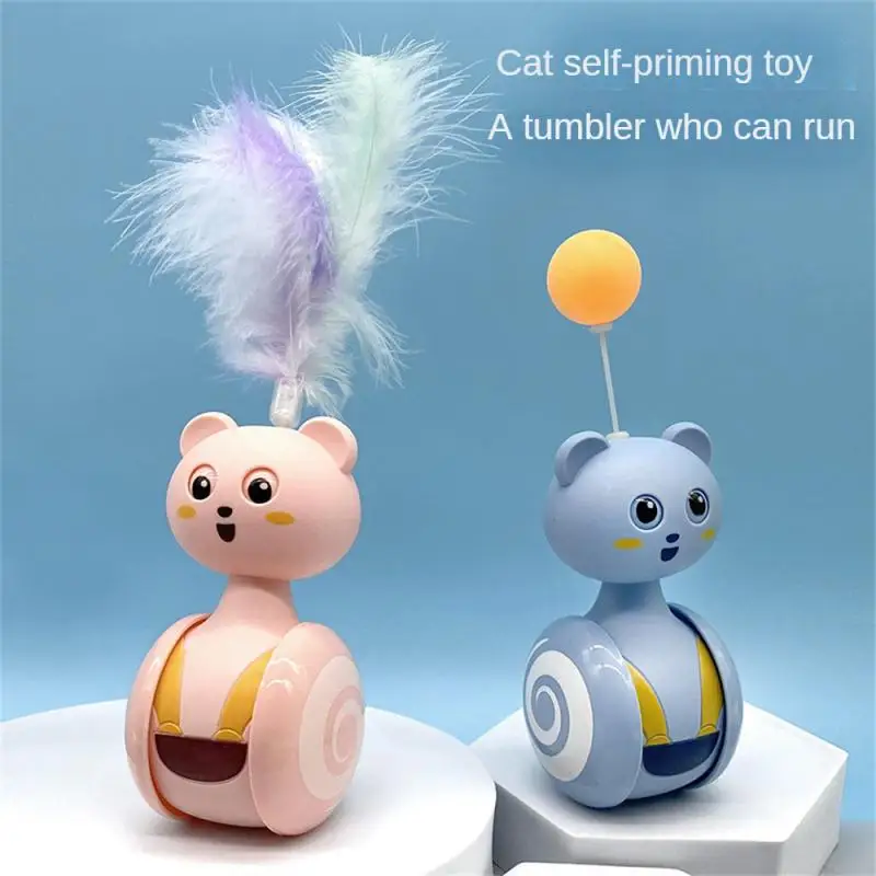 Забавная игрушка-перо, игрушка для кошек, мяч, забавный когтеточный мяч, Интерактивная игрушка аксессуар для котов Kitten, Интерактивная игрушка-гонялка