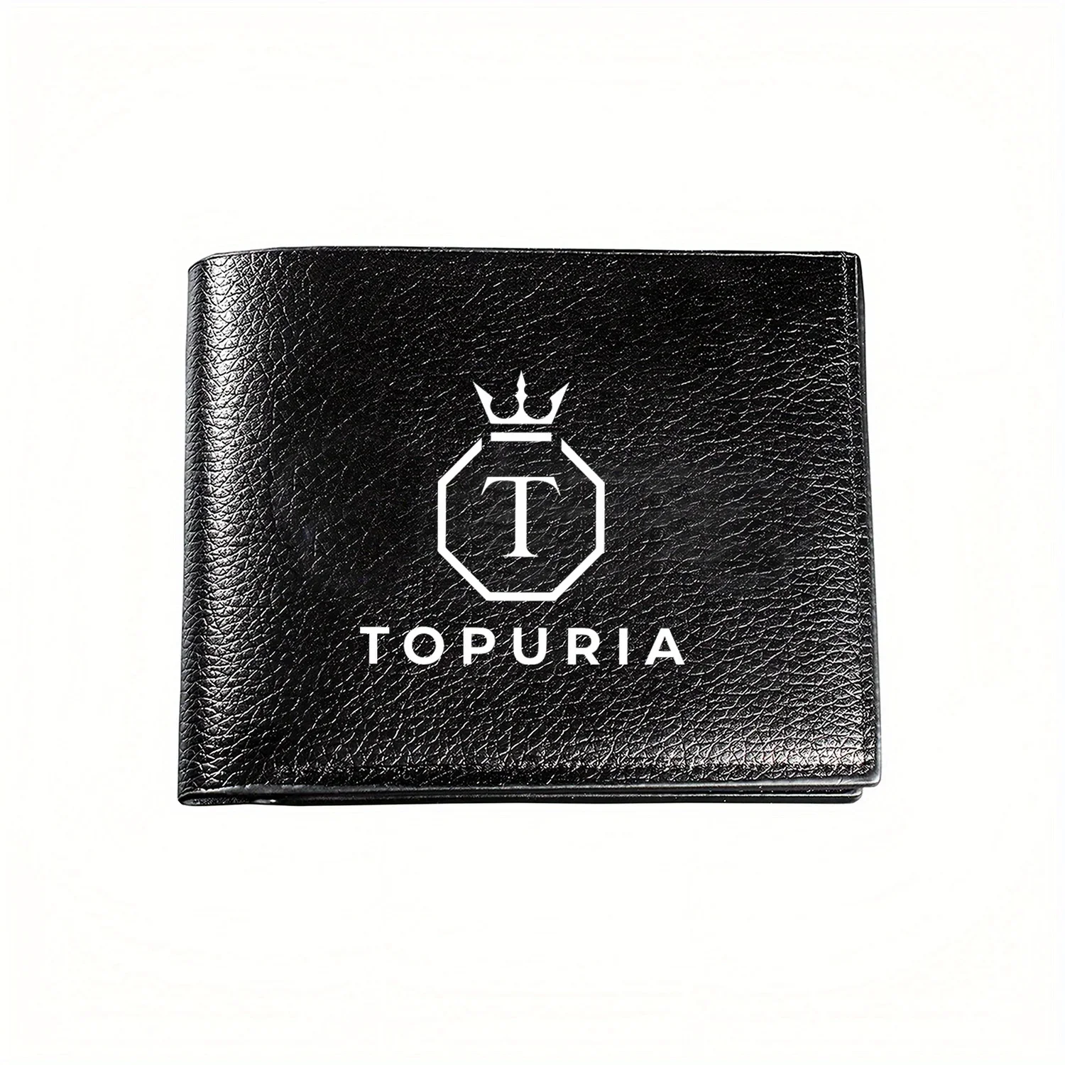 Логотип Topuria Crown T: деловой мужской повседневный элегантный простой практичный качественный кошелек, стильный принт с графикой, креативный рождественский G