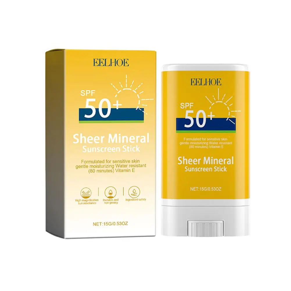 Фото Солнцезащитный крем SPF50 +, блокирующий матовый солнцезащитный карандаш, увлажняющие продукты, корейский жирный крем для лица, защита от УФ-лучей, отбеливающий антивозрастной S R5M4 №5