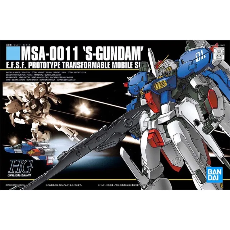 Bandai HGUC 1144 Msa-0011 S Gundam, экшн-фигурка, мобильный костюм Z Gundam, модельный комплект, игрушки для мальчиков, подарки (art.: 3920ca564a880) - 3920ca564a880