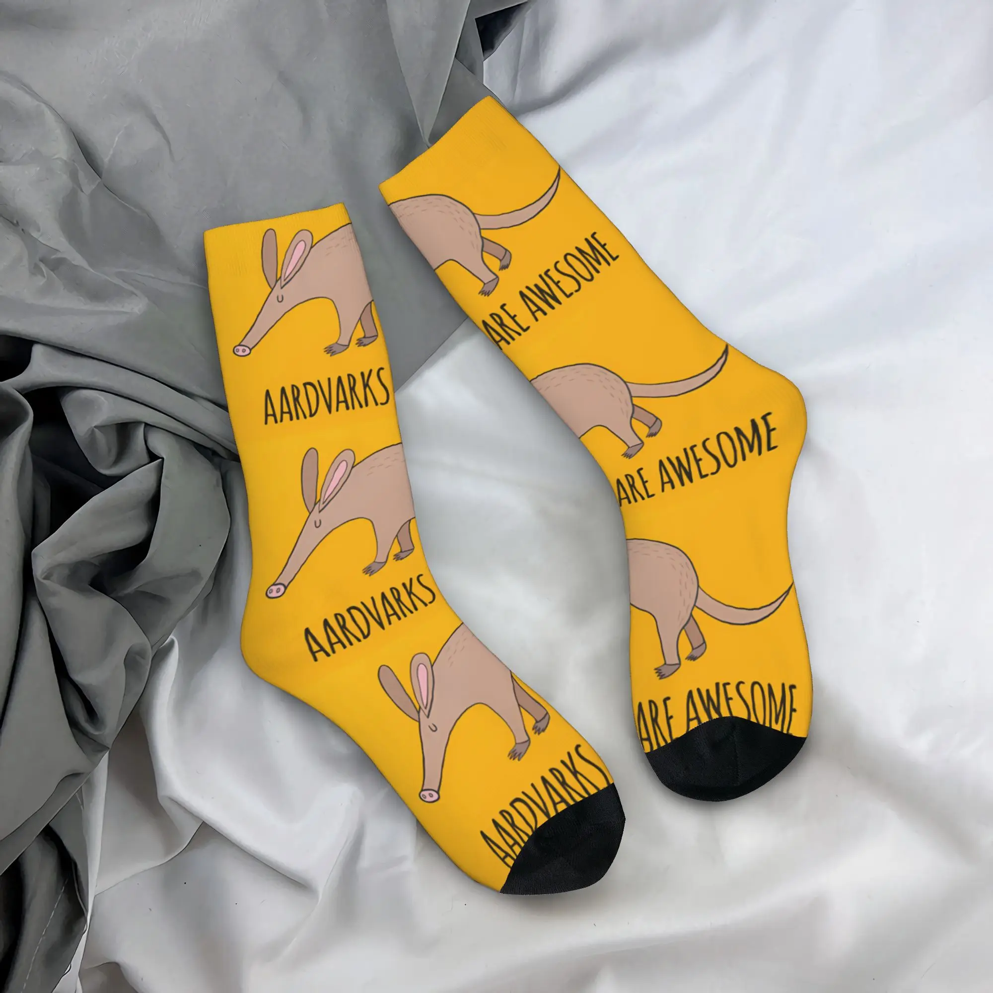 Забавные мужские носки Aardvarks Are Awesome, винтажные носки в стиле хип-хоп, новинка, подарочный узор с принтом (art.: 3920cedabd07a) - 3920cedabd07a