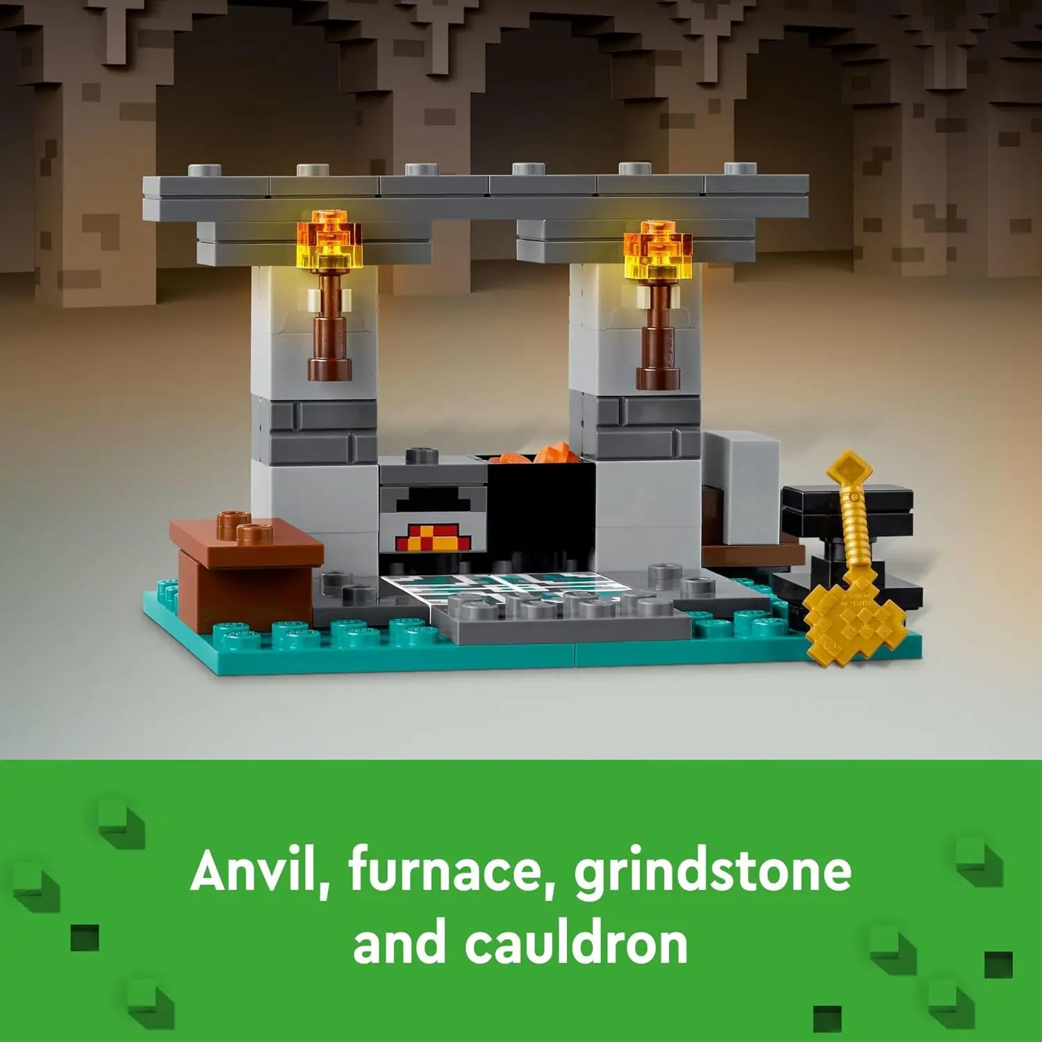 Фото Конструктор LEGO Minecraft The Armory, экшн-игрушка для геймеров и детей, подарок для мальчиков и девочек 7 лет и старше, 21252 №3