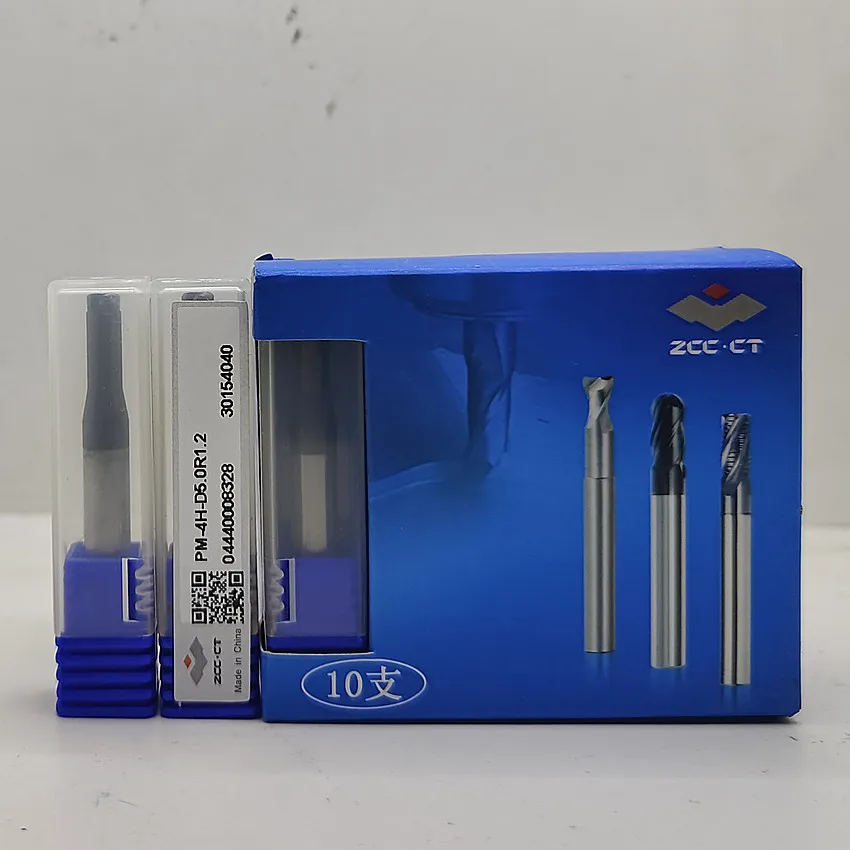 PM-4H-D3.0R0.8/PM-4H-D4.0R1.0/PM-4H-D5.0R1.2/PM-4H-D6.0R1.0/PM-4H-D6.0R1.5 ZCC.CT Концевые фрезы с ЧПУ PM-4H 4T Четыре лезвия с высокой подачей