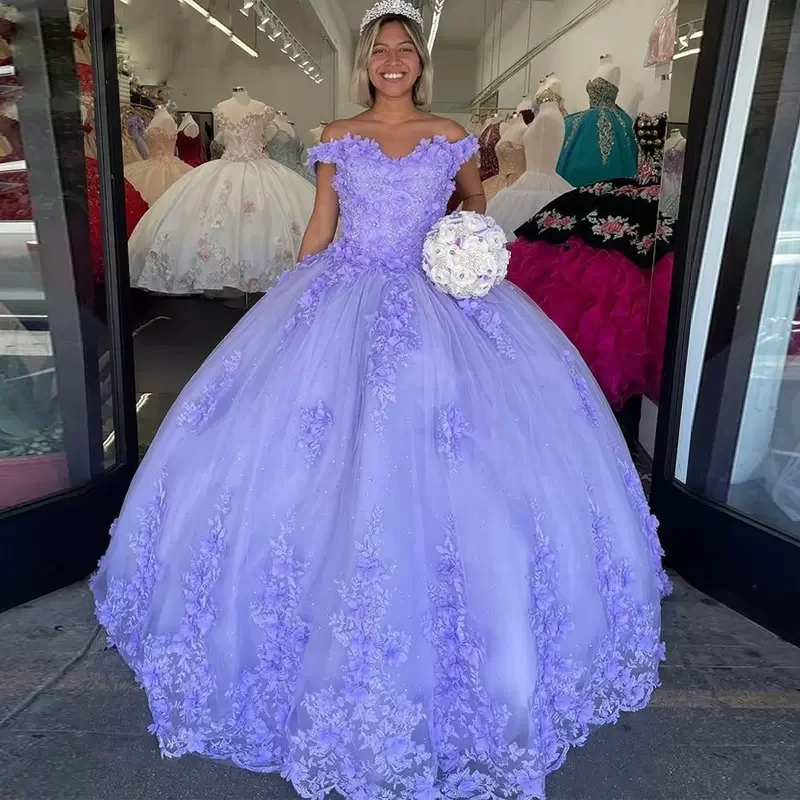 Angelsbridep Lalic Quinceanera платья 3D Цветочная Кружевная аппликация милое 15 платье ручной работы цветок 16 Вечерние платья на заказ
