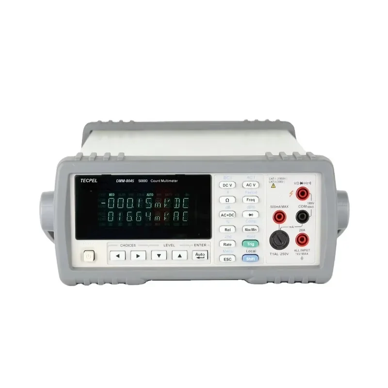 Цифровой мультиметр TECPEL Benchtop 4 4/5 — макс. Чтение 50000, дисплей VFD