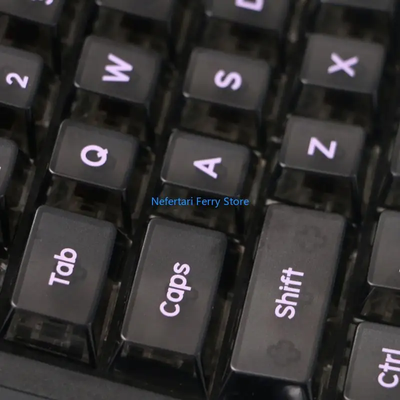 A9BD Black Translucest Keycap, 152 клавиши для механических клавиатур, плавное набор для геймеров и программистов