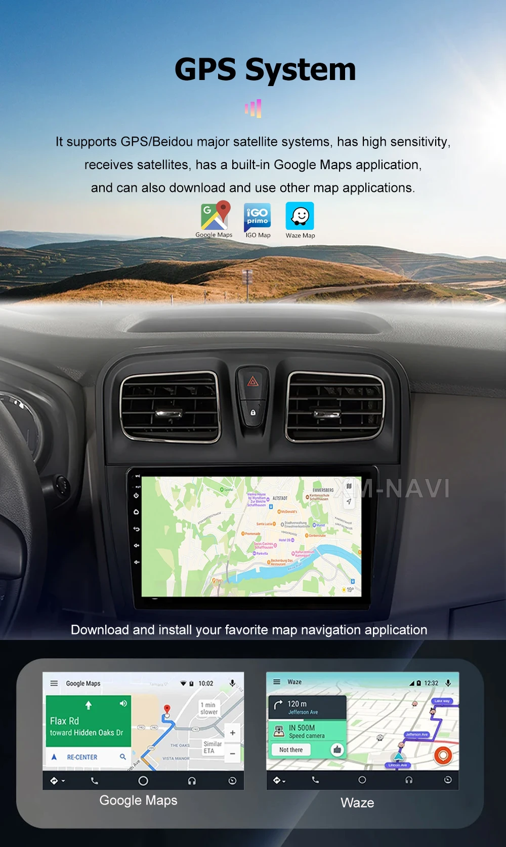 Фото 9-дюймовый для Kia Sorento 2 II XM 2012-2021 Android Авто Авто Радио Навигация GPS Стерео Видеоплеер Головное устройство BT DSP No 2 Din №4