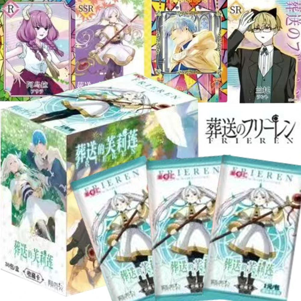 Оригинальные карточки Frieren: Beyond Journey's End Cards Fantasy Anime Magic Makes Fern Frieren, современная мода, карты GR, подарки для детей, хобби