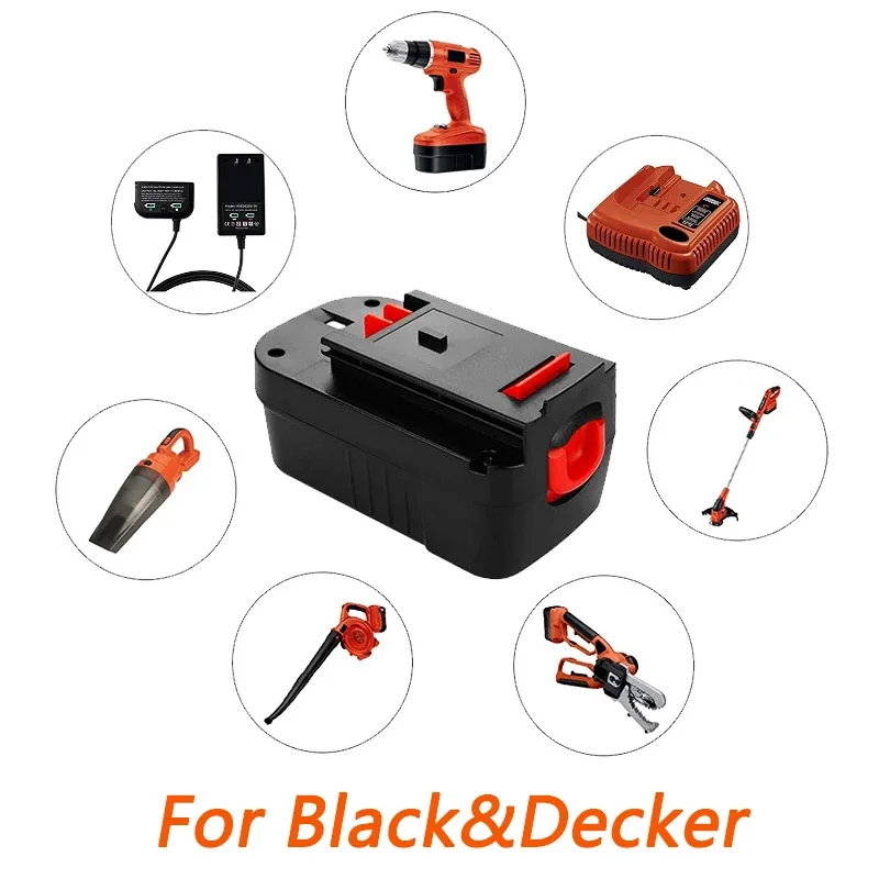 Фото Новый перезаряжаемый аккумулятор HPB 18 в для инструментов 6000 мАч Black & Decker Hpb18 Fs180 A1718 A18NH BD18PSK EPC18 HP188F2B KC1800Sk Fs1800CS №3