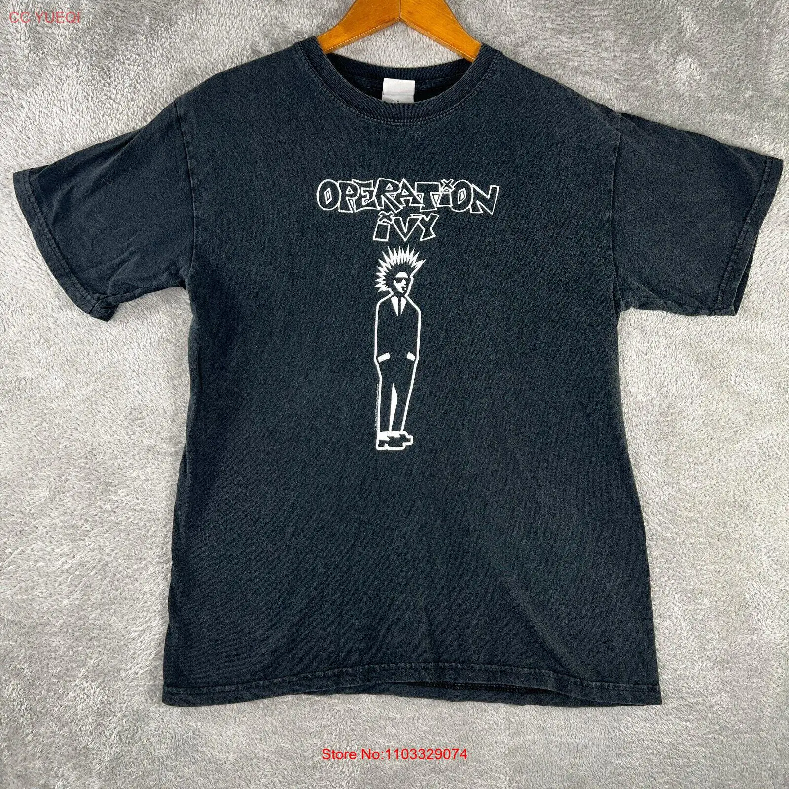 Винтажная рубашка Operation Ivy, мужская средняя черная футболка с панк-группой, 2003, гранж Y2K