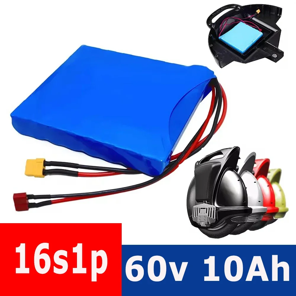 60 В 10 Ач 16S1P аккумулятор NCR 18650B 1000 мАч аккумуляторная батарея с BMS для самобалансирующегося скутера электрический одноколесный велосипед