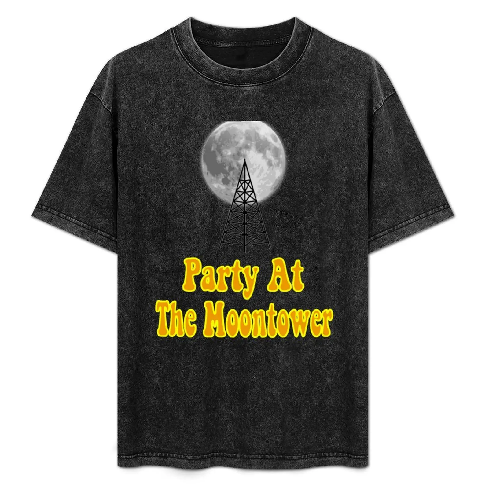Party At The Moontower — футболка Dazed And Confused, таможенный дизайн, рубашки оверсайз, черные футболки с рисунком для мужчин