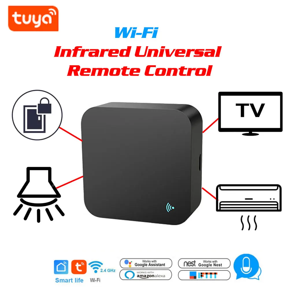 Tuya WiFi инфракрасный универсальный пульт дистанционного управления ТВ кондиционер свет контроль доступа инфракрасный пульт дистанционного управления контроллер