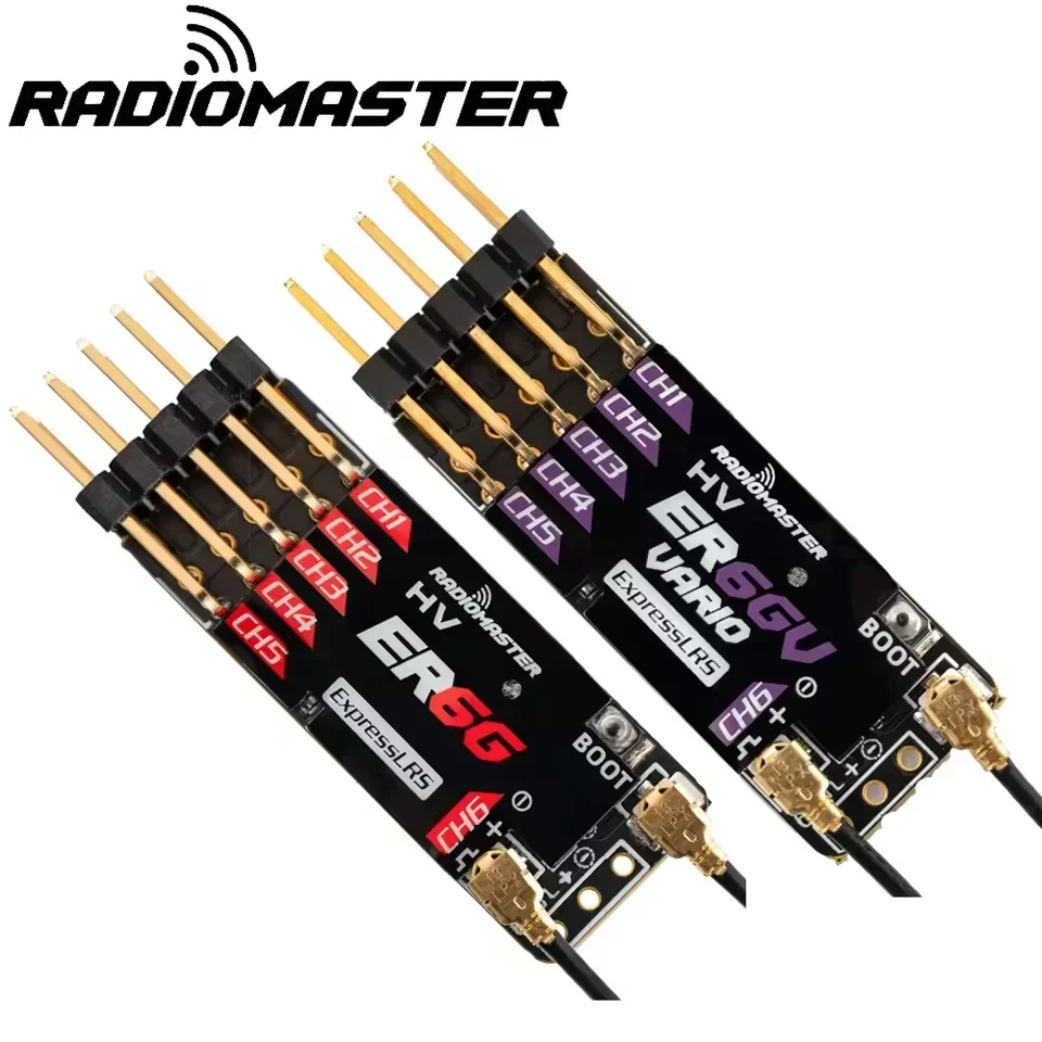 Фото RadioMaster ER4/ER6/ER8 Series 2,4 ГГц ЭкспрессЛРС (ELRS) ШИМ-приемник — 4 канала/6 канала/8 каналов для радиоуправляемых моделей и дронов FPV №4