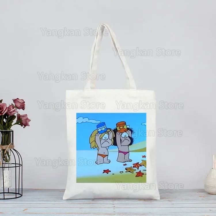 Фото Mafalda сумка для покупок графическая сумка-тоут Harajuku женская парусиновая сумка на плечо женская Ulzzang эко большой вместимости №5