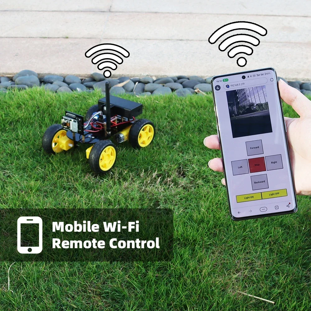 Автоматизация Роботизированный стартовый комплект для Arduino программирования ESP32 камера WIFI умный Роботизированный автомобильный комплект Обучающий набор + коды (art.: 3920c9d99358b) - 3920c9d99358b
