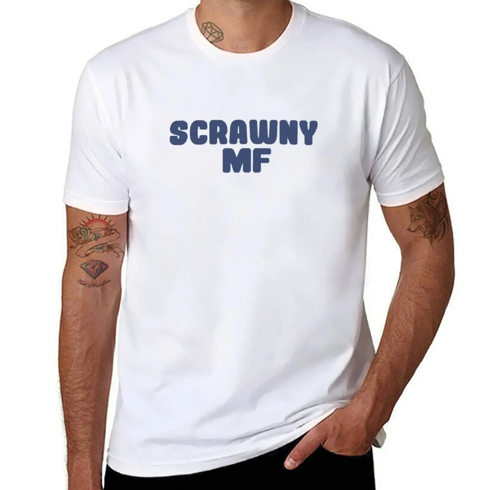 Футболка Wallows Scrawny MF, мужские футболки с рисунком, мужская футболка из хлопка высокого качества