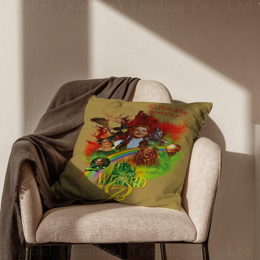 Фото Офисная подушка W-Wizard Of O-Oz, наволочка для автомобильной подушки, 45X45 см, поясничная наволочка, наволочка для дивана №3