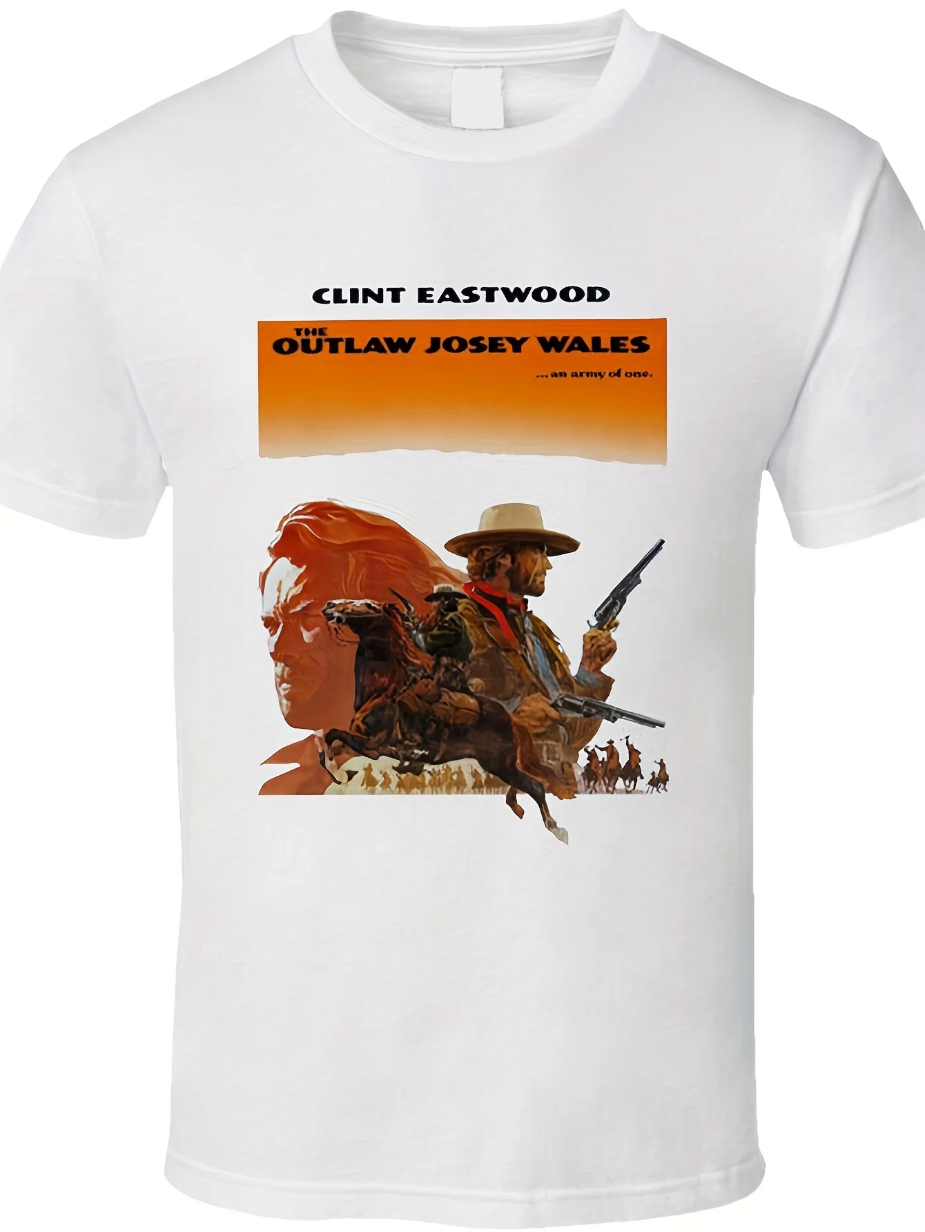 The Outlaw Josey Wales 70s Western Movie Футболка Забавные футболки Ugus Забавные футболки Мужская одежда Мужской топ Высококачественный мужской