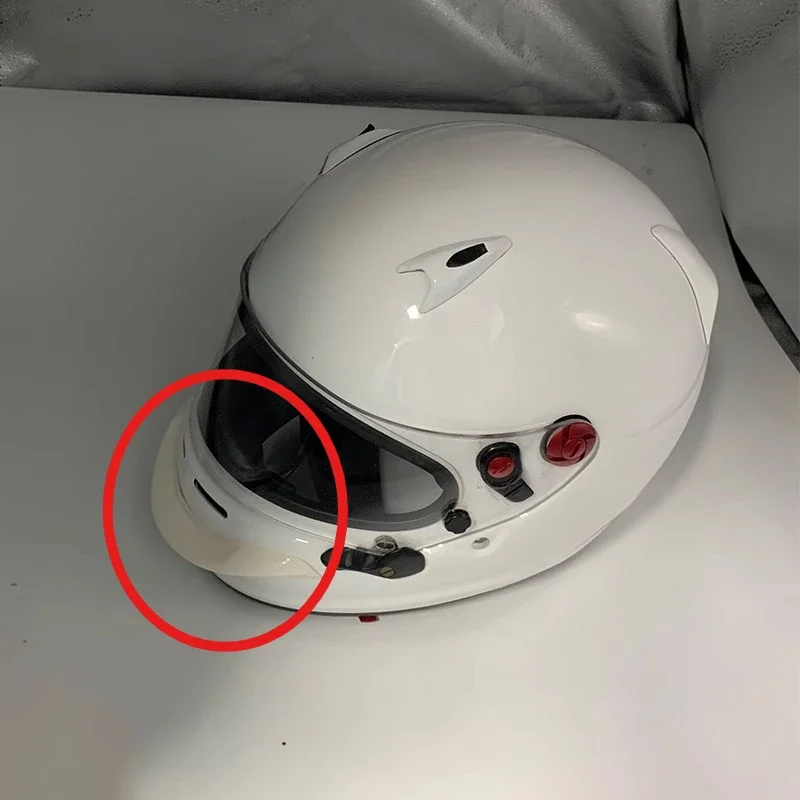 Фото Для ARAI SK6 GP6 GP-6 защита от вентиляции подбородка защита от дыхания уличный дефлектор протектор верхняя крышка вентиляционного отверстия аксессуары для шлема №4