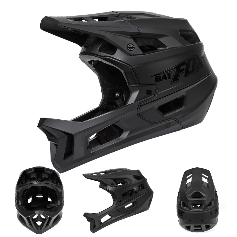 Фото BATFOX анфас MTB Drop Helmet Pro велосипедный шлем для Freeride BMX защитный шлем для головы CE/EN1078 №2