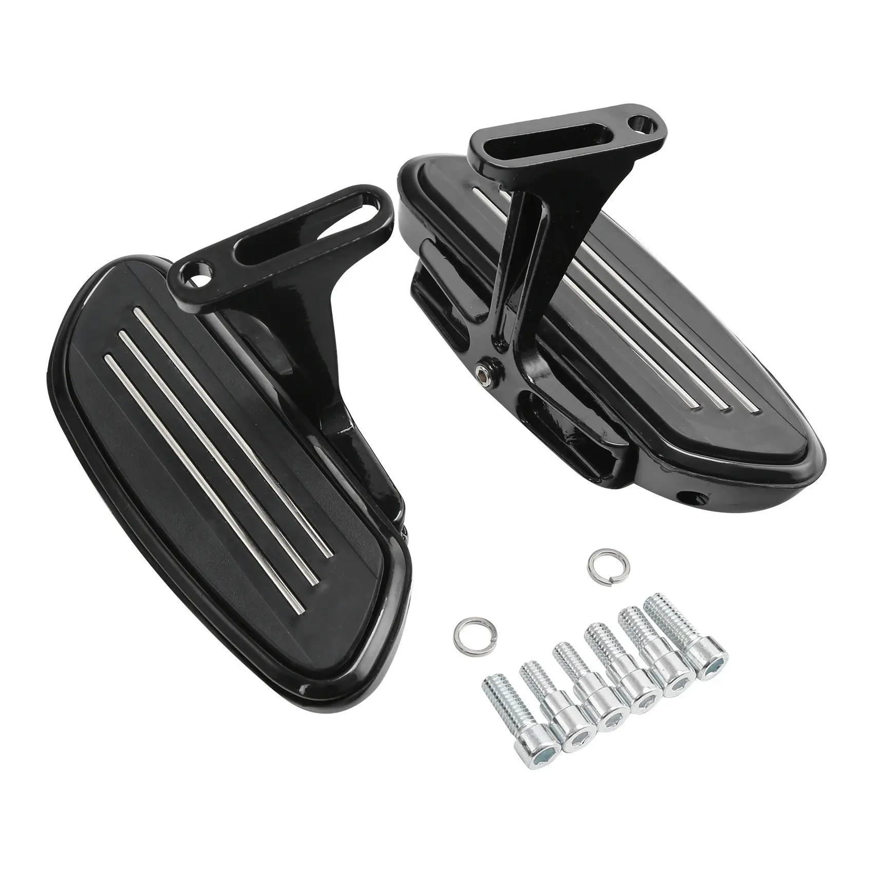 Фото Комплект пассажирского пола и кронштейнов для мотоцикла Harley Touring Electra Street Road Glide 1993-2024 Streamline №5