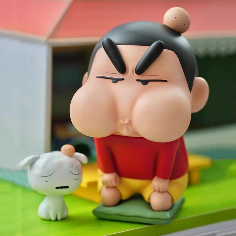 Фото Аниме Shin Chan Figura Angry Nohara Shinnosuke Фигурка с бичающим ртом Милая фигурка Nohara Shiro Фигурки из ПВХ Модель Куклы Игрушки Подарок №3