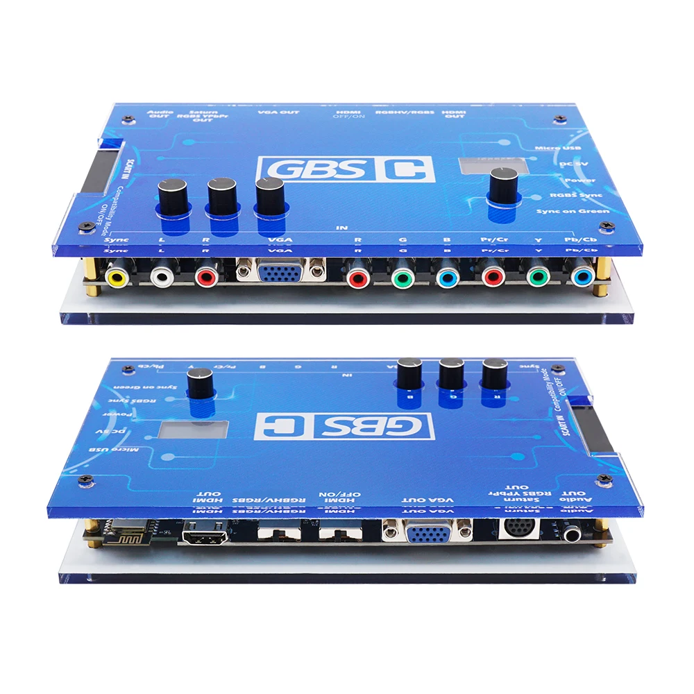 Преобразователь видеосигнала GBSC, Переходник VGA Scart Ypbpr сигнала в VGA HDMI для ретро игровых консолей, PlayStation 2 NGC Gmaecube