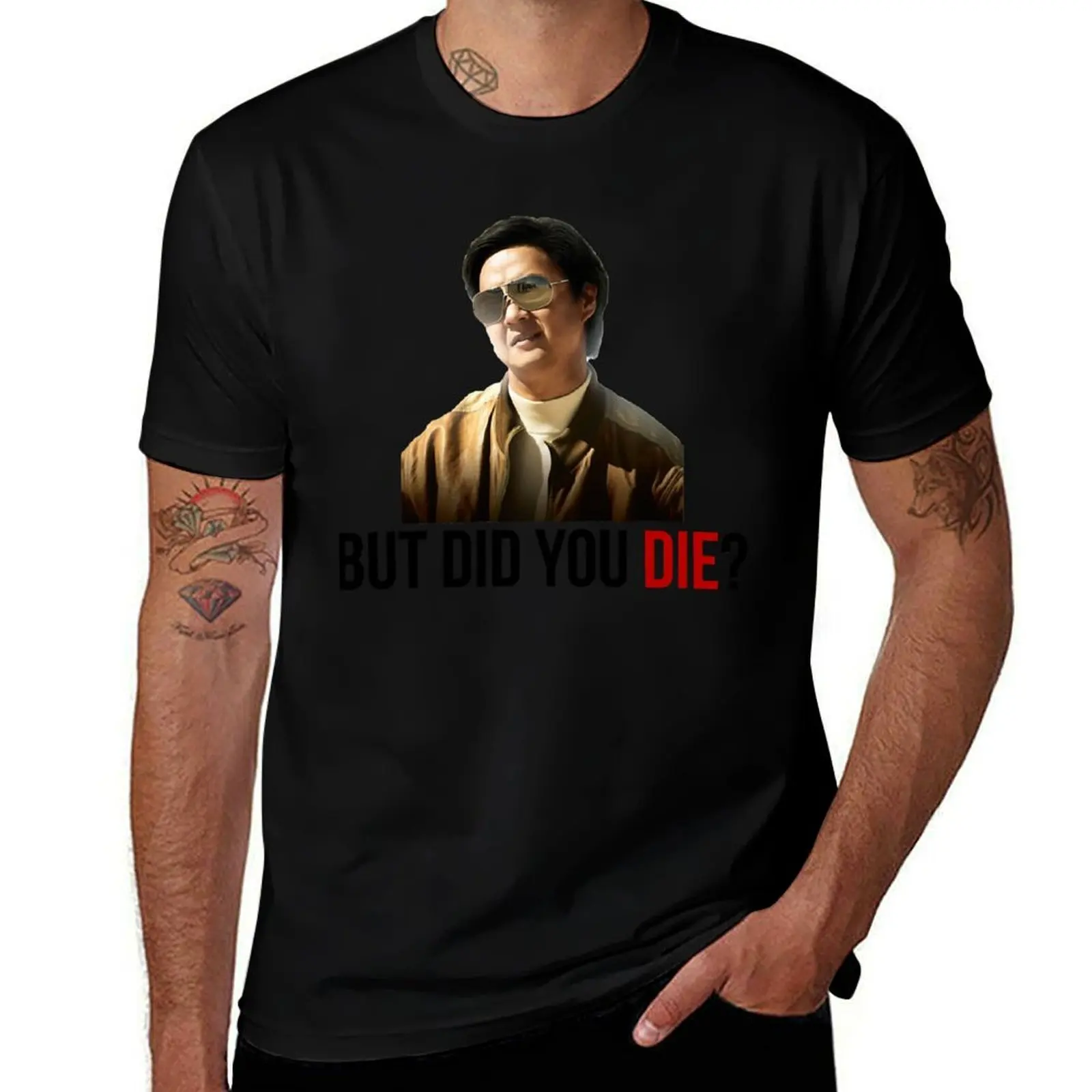 Потрясающая комедия Doug Alan Ed Helms The Hangover Mr Chow - But Did You Die, винтажная футболка, простая мужская футболка 100 ℅   хлопок