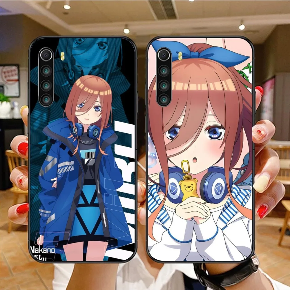 Чехол Nakano Miku для мобильного телефона Xiaomi Mi 13 12 12S 12T 11T 10T 9T Lite Pro Ultra Poco F3 F4 F5 X4 GT, черный чехол