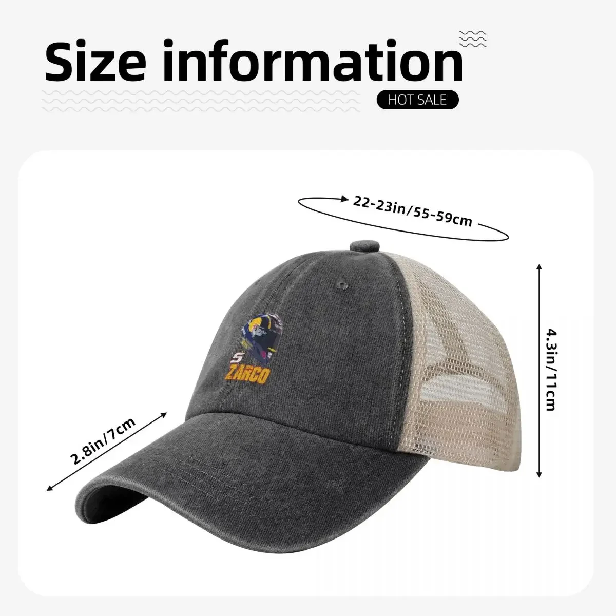 Фото Johann Zarco Number 5 Baseball Cap Designer Hat Streetwear Beach Bag Gentleman Hat Women Caps Men's №4