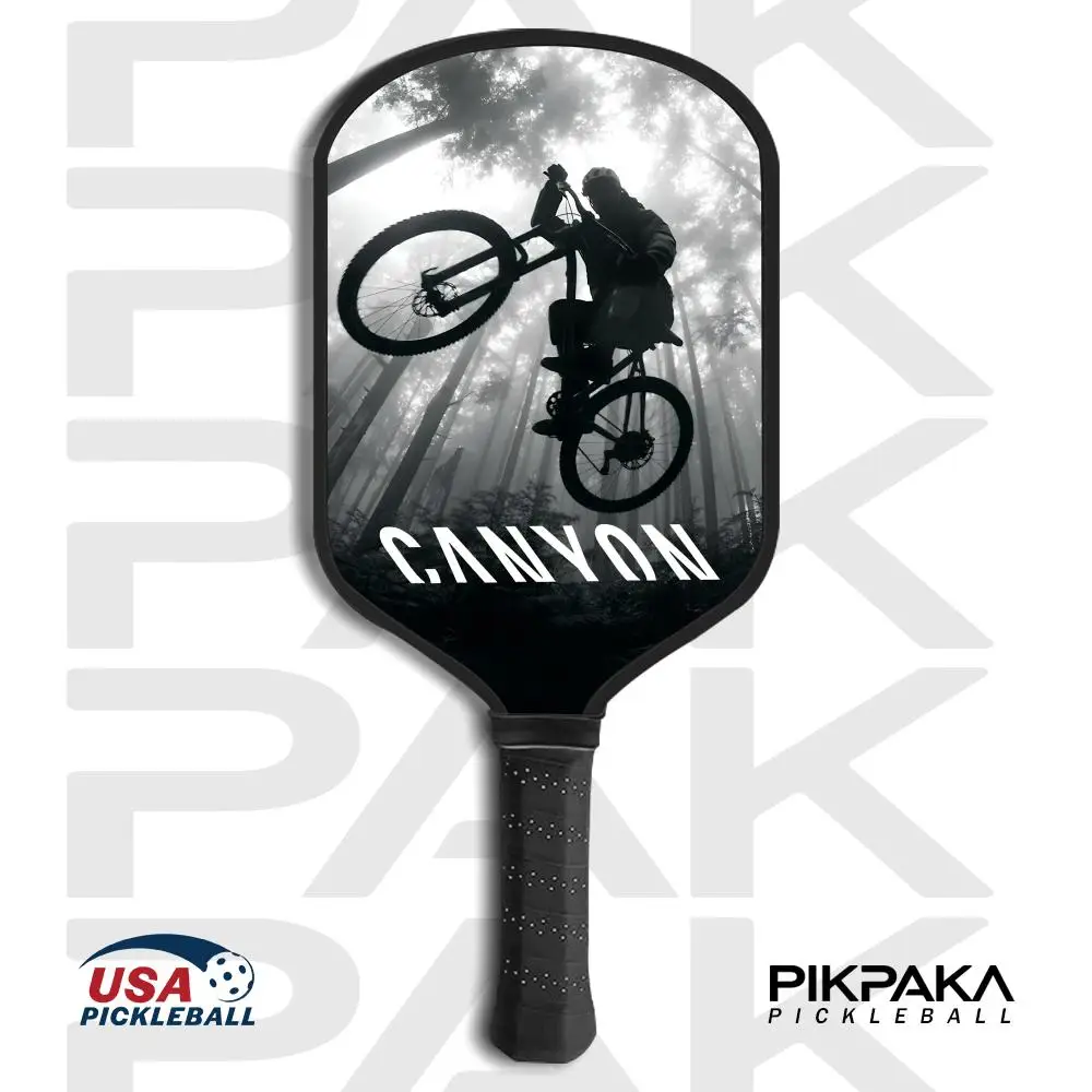 Прохладный C_CAnyonS Pickleball Paddle, одобренный USAPA, T700, цельный корпус из углеродного волокна, термоформованный, с сотовым сердечником 16 мм, питание и штифт