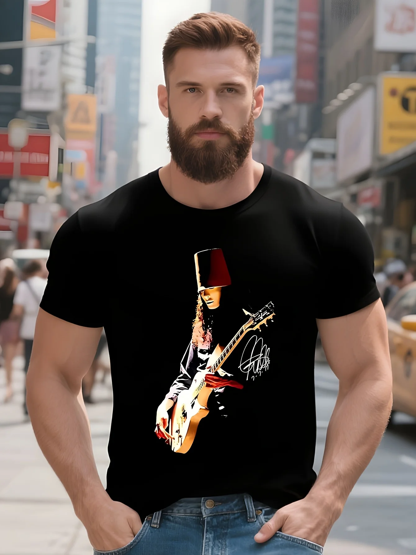 Футболка с гитаристом американского музыканта Buckethead S 5XL GO365