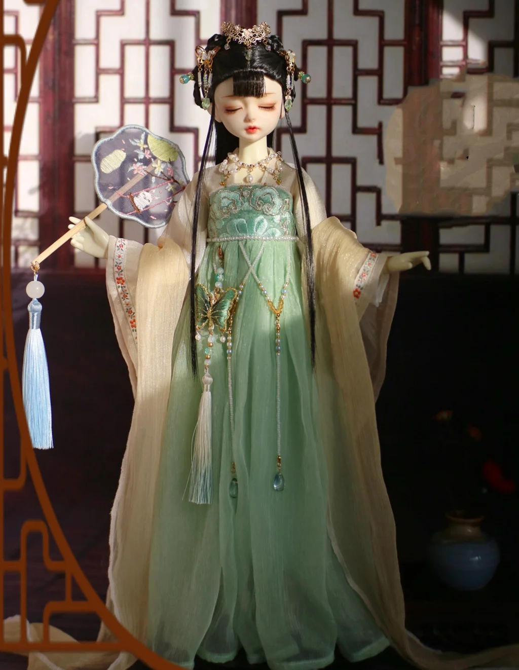 1/6 1/5 1/4 1/3 масштаб BJD древний костюм китайского феи ханьфу платье наряд для BJD/SD MSD SD13 большая девочка куклы аксессуары A1231