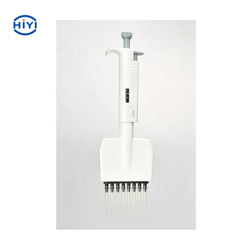 HiYi MicroPette Plus, наиболее подходящий для контрольных лабораторий, 8-канальный Регулируемый объемный фонарь 0,5 мкл-300 мкл