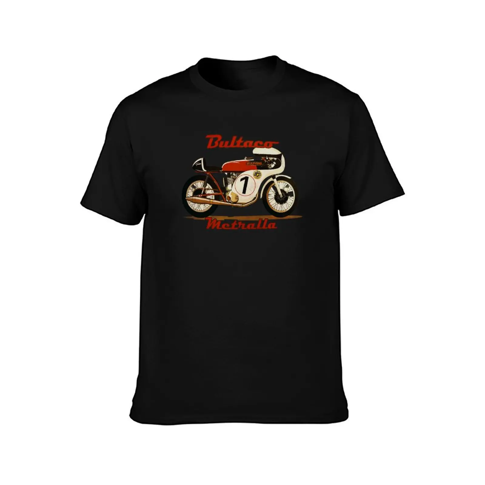 Фото Футболка Bultaco Motorcycle Metralla, футболка большого размера, блузка, пот, забавные футболки, большие и высокие футболки для мужчин №2