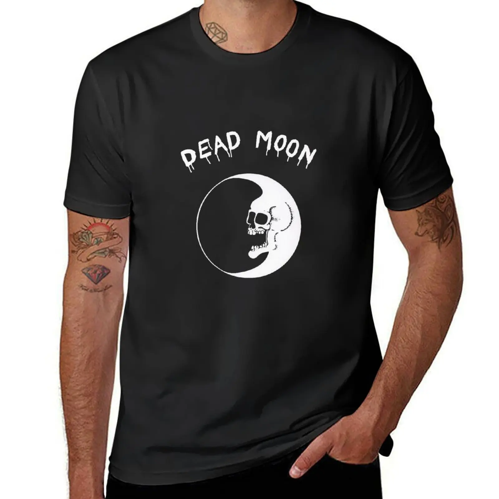 Футболка Dead Moon, кавайная одежда, рубашки, графические футболки, мужские футболки чемпиона