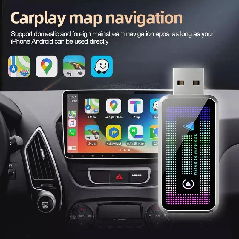 Беспроводной адаптер Android Auto, новинка 2025 года, мини-коробка 2 в 1, ключ для Apple Carplay для Toyota C-HR NGX10 NGX50 (art.: 3920cd10bdfdc) - 3920cd10bdfdc
