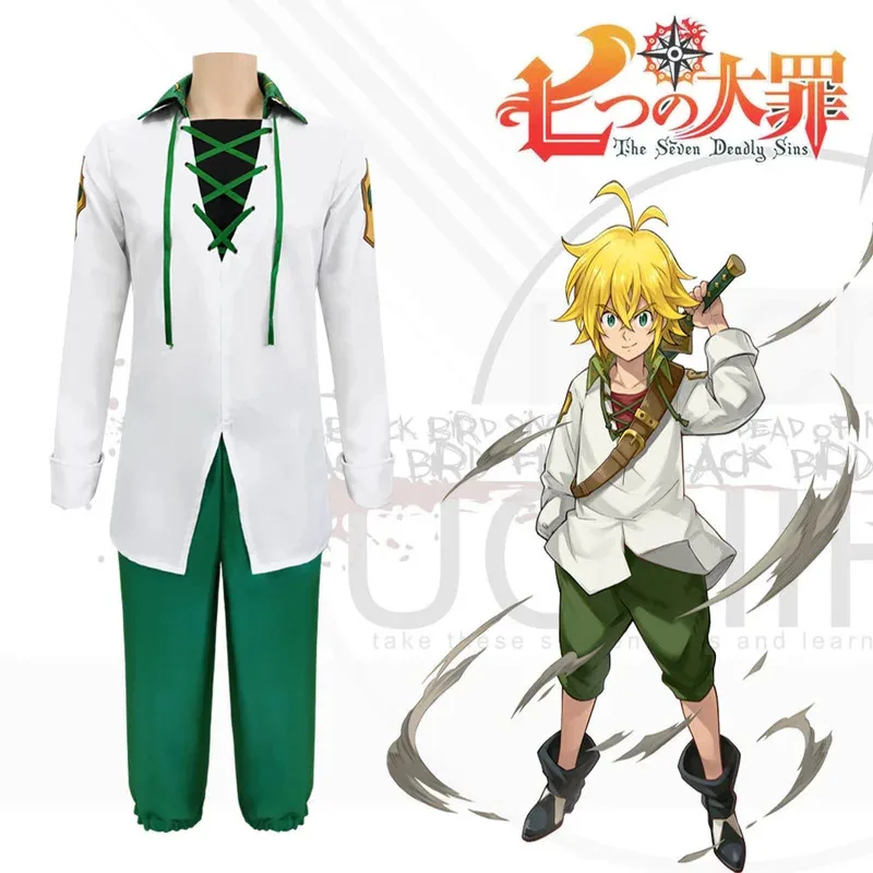Фото 2025iyiАниме «Семь смертных грехов» Nanatsu No Taizai Dragon's Sin of Wrath Meliodas, карнавальный костюм на Хэллоуин, карнавал, полный Se №2
