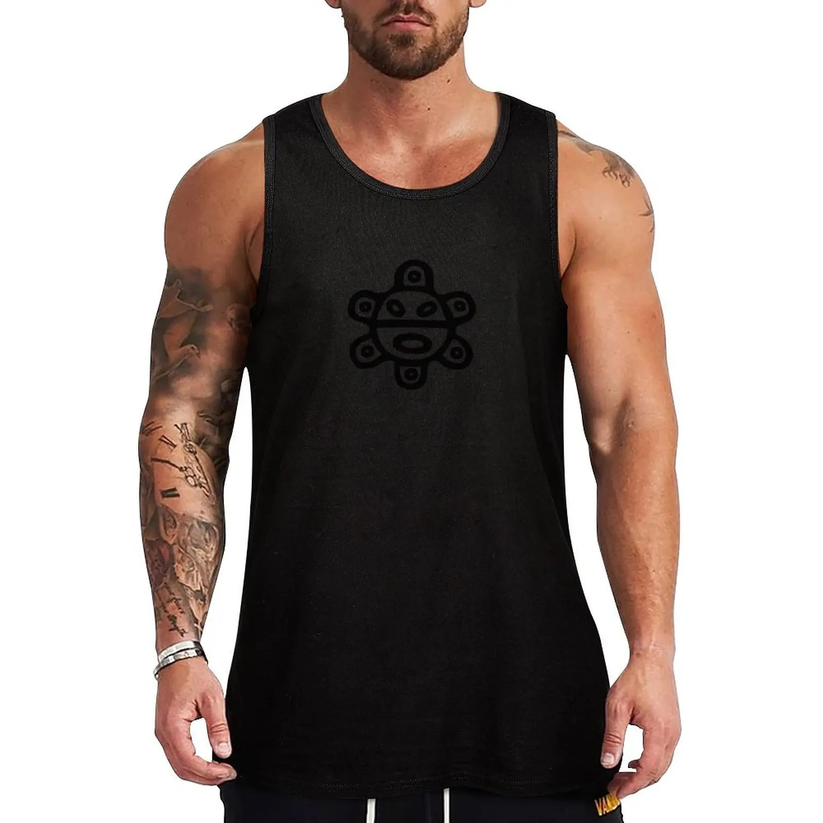 Taino Sun Tank Top Мужская хлопковая футболка Мужская спортивная футболка милые топы спортивная рубашка мужская