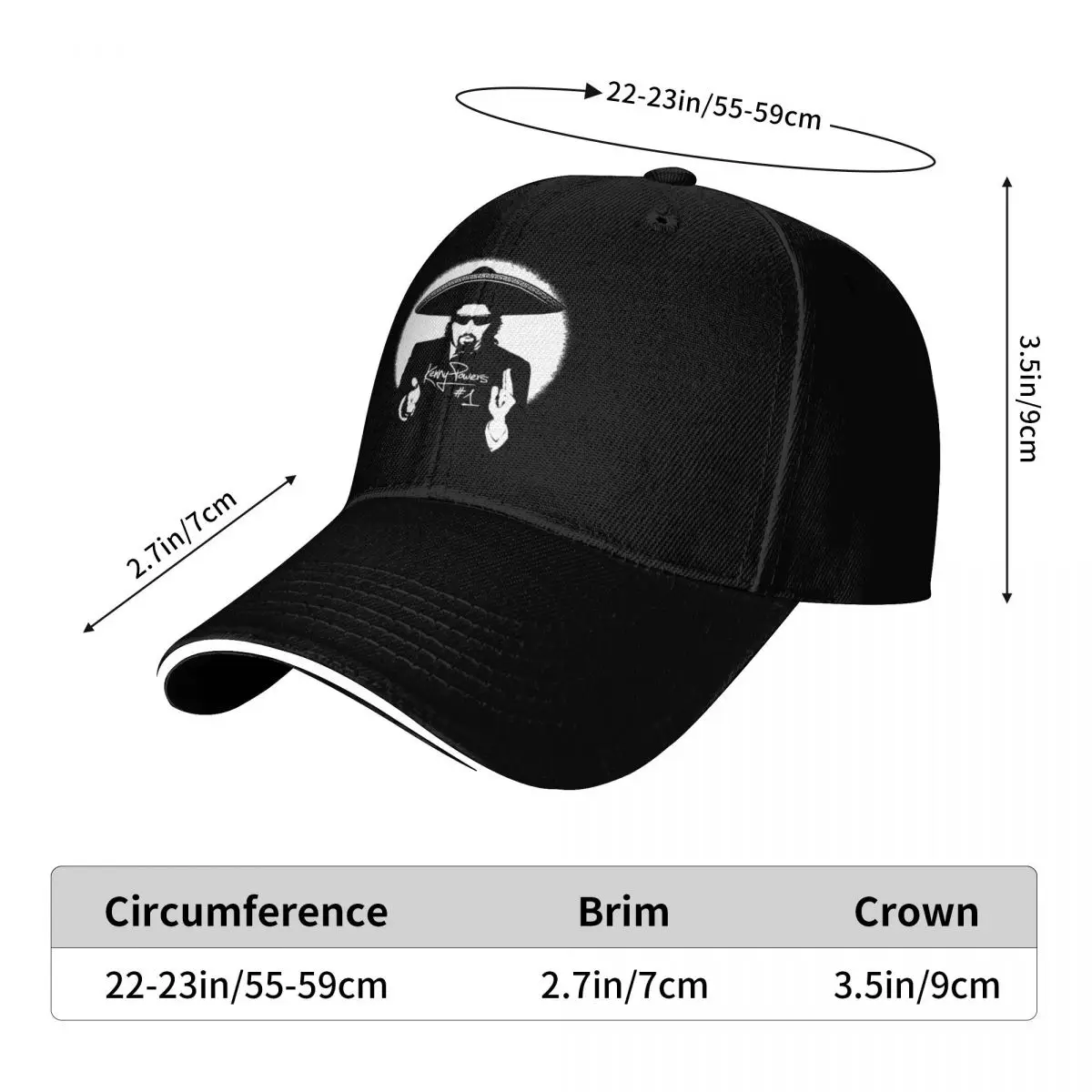 Kenny F**king Powers Baseball Cap birthday custom Hat Men Golf Wear Women's (art.: 3920d07f0084b) - 3920d07f0084b