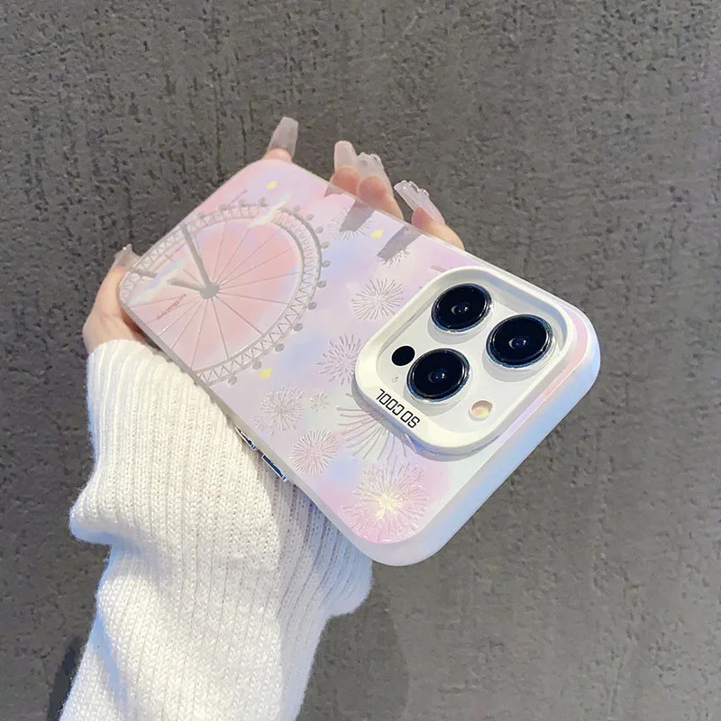 Фото Цветной чехол для телефона iPhone 15 14 13 12 Mini 11 Pro Max XR X XS 14 15 7 8 Plus Y2K Kawaii с защитой от падения №3